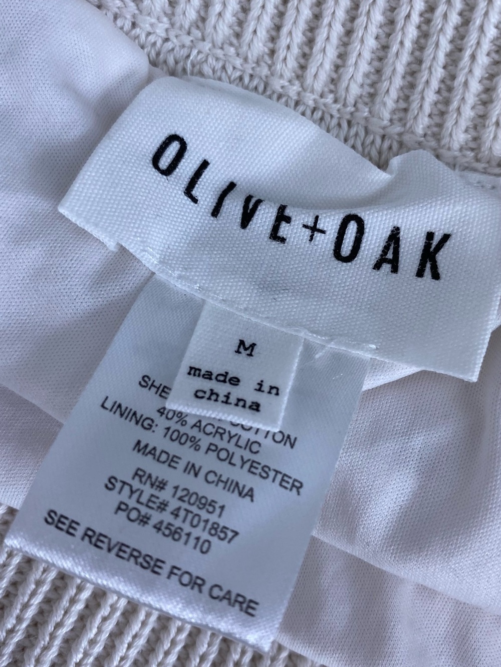 Olive & Oak Cream Maxi Skirt with Black Trim - Picture 7 of 10
